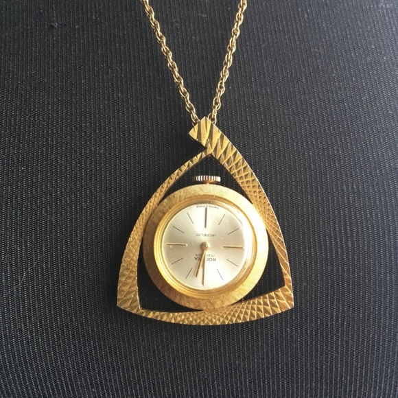 Rodania 17 Jewel Incabloc Swiss Necklace Watch - Picture 1 of 5